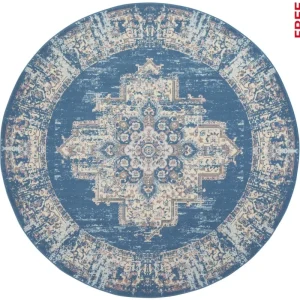 Grafix Round Area Rug, Blues