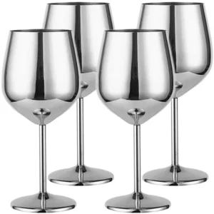 4PCS Stainless Steel Glass