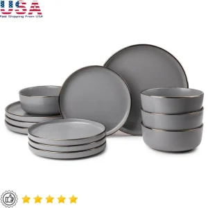 12-Piece Stoneware Dinnerware Set